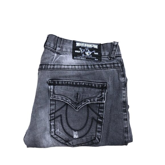 Vintage True Religion Jeans Size 40 RICKY Gray - Picture 2 of 7